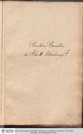 Parzellen-Brouillon Heusenstamm Flur III Abt.F