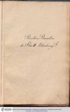 Parzellen-Brouillon Heusenstamm Flur III Abt.F