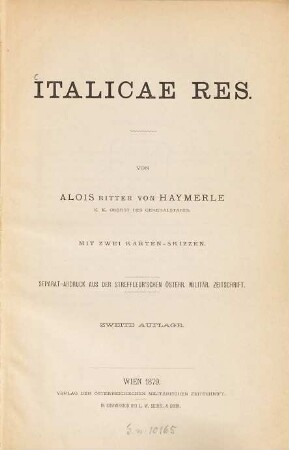 Italicae res