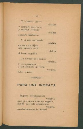 Para una ingrata