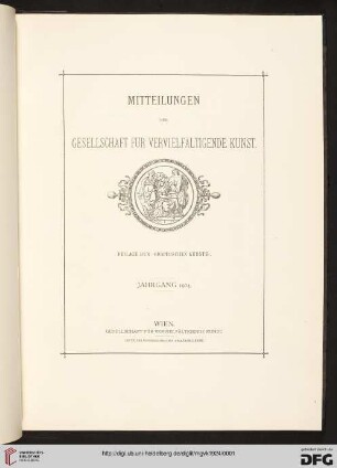 Mitteilungen der Gesellschaft für vervielfältigende Kunst