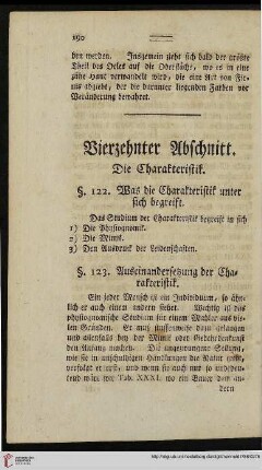 Vierzehnter Abschnitt