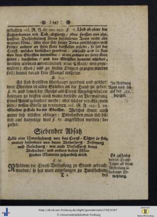 Siebender Absatz.