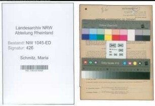 Entnazifizierung Maria Schmitz , geb. 05.02.1875 (Lehrerin)