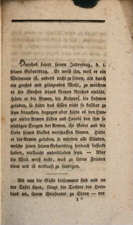 Die Tochter der Herodias : Matth. 14, 1 - 11 ; für Ältern und Kinder ; mit einer Zugabe