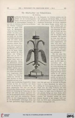 Ein Altarleuchter von Schmiedeeisen