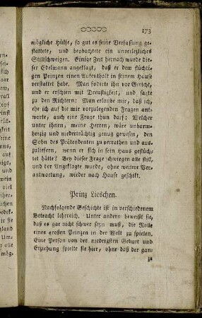 Prinz Lieschen. - Güte und Liebe im Streit.