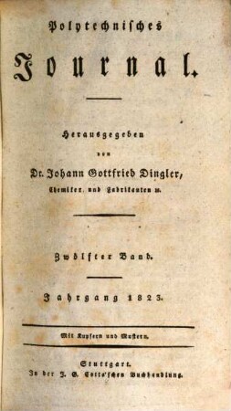 Polytechnisches Journal. 12. 1823