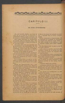 Capítulo III - Un joven aprovechado