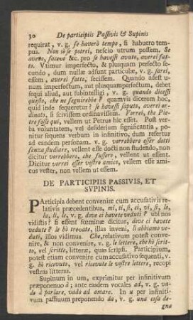 De Participiis Passivis, Et Supinis