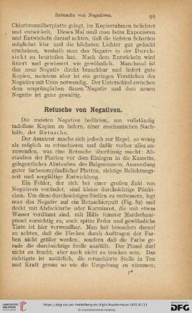 Retusche von Negativen