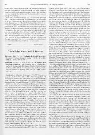 Christliche Kunst und Literatur