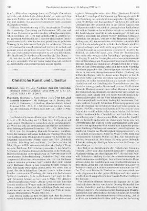 Christliche Kunst und Literatur