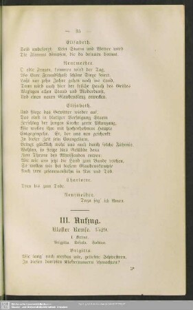III. Aufzug. Kloster Remse. 1529