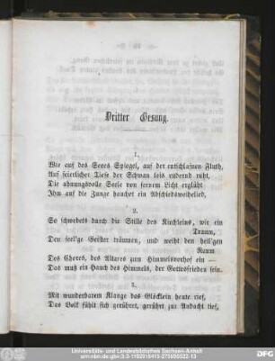 Dritter Gesang.