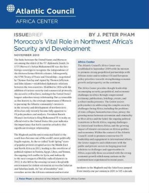 Morocco’s vital role in Northwest Africa's security and development