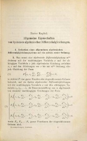 Lehrbuch der Theorie der Differentialgleichungen mit einer unabhängigen Variabeln