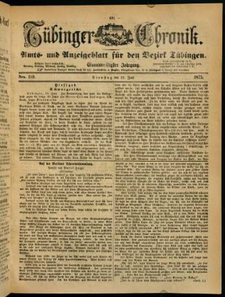 491-510, 22. Juni (Nro. 119) - 27. Juni (Nro. 123)