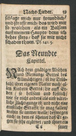 Das Neundte Capittel.