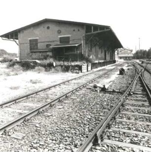 Colditz, Bahnhofstraße 39. Bahnhof (1870/1880). Geräteschuppen I
