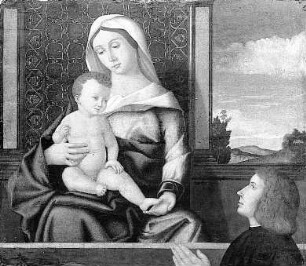 Maria mit dem Kind und einem Stifter