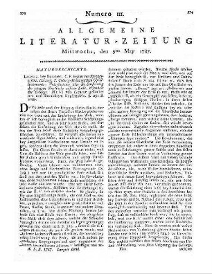 Kessler von Sprengseisen, C. F.: Untersuchung über die Entstehung der jetzigen Oberfläche unserer Erde, besonders der Gebirge. Leipzig: Kummer 1787