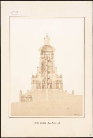 Nationaldenkmal auf dem Niederwald: Schnitt