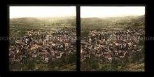 Blick auf die Stadt Volvic