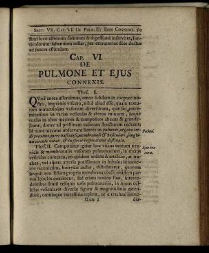 Cap. VI. De Pulmone Et Ejus Connexis. - Cap. X. De Organis Generationis In Sexu Potiori.