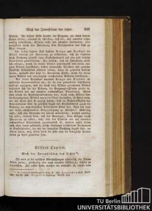 Eilftes [!] Capitel. Maß der Intensitäten des Lichts.