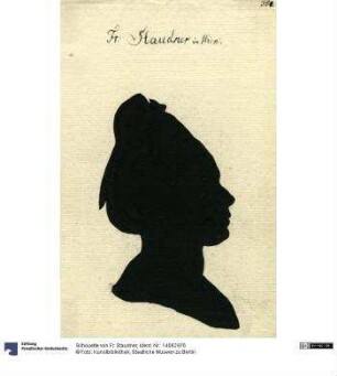 Silhouette von Fr. Staudner