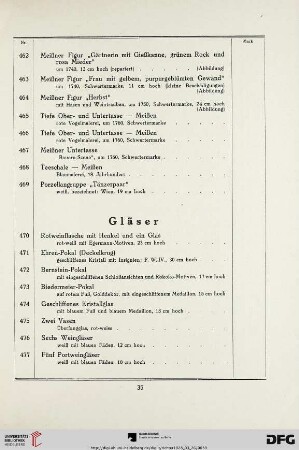 Gläser (Nr. 470-495)