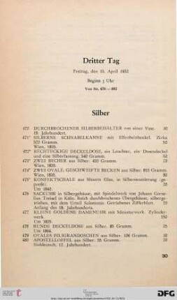 Silber (Nr. 470-509)