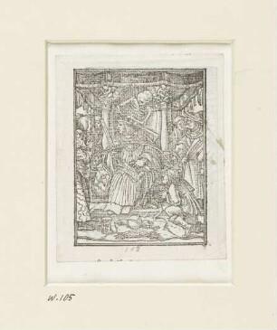 Kaiser, aus: Symphorien Barbier, Les images de la mort, Lyon 1562, A 6 recto