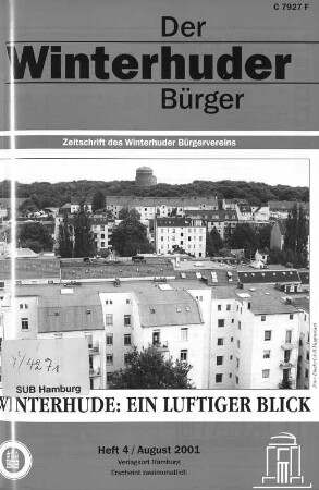 Heft 4 / August 2001 : Zeitschrift des Winterhuder Bürgervereins