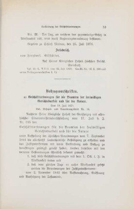 Vollzugsvorschriften