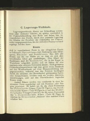 C. Lagerungs-Verbände.