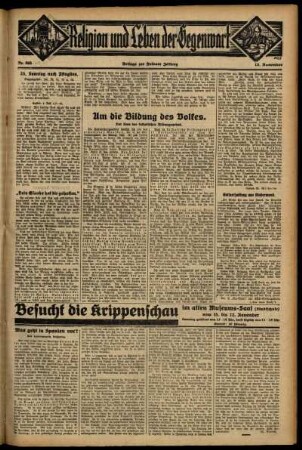 Dritte Ausgabe vom Sonntag, den 15. November 1931.
