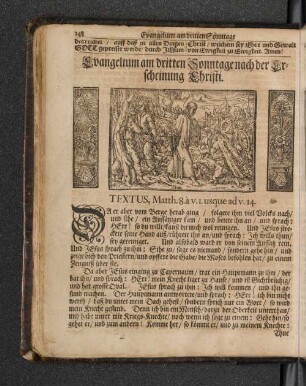 Evangelium am dritten Sonntage nach der Erscheinung Christi.