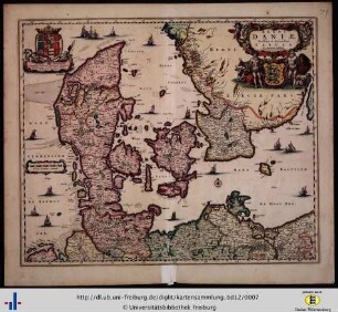 Regni Daniae novissima et accuratissima tabula.