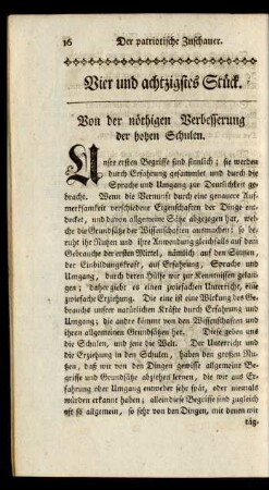 Vier und achtzigstes Stück