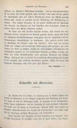 357-366 Eucharistie und Martyrium : Schluß