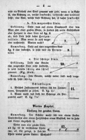 Viertes Kapitel. Theilung der geraden Linien.