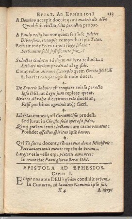 Epistola Ad Ephesios.