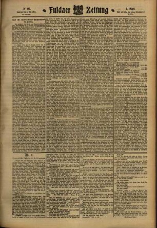 Dritte Ausgabe vom Samstag, den 06. Mai 1911.