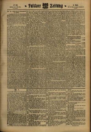 Dritte Ausgabe vom Samstag, den 06. Mai 1911.