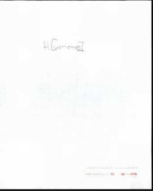 Humme, A[& ] A[& ], Ortsangabe nicht leserlich, an Wichert