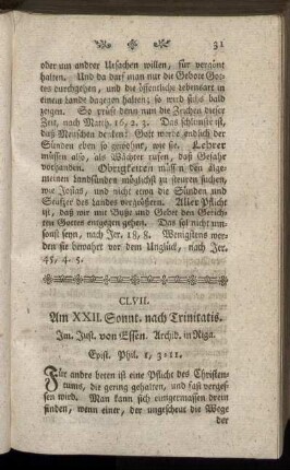 CLVII. Am XXII. Sonnt. nach Trinitatis. Epist. Phil.1, 3-11.