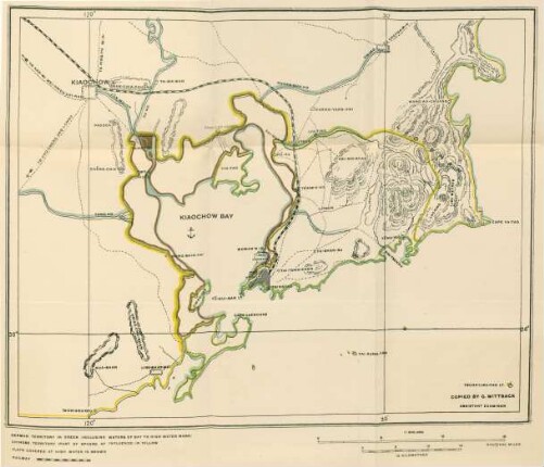 [Map of Kiaochow Bay and surroundings]