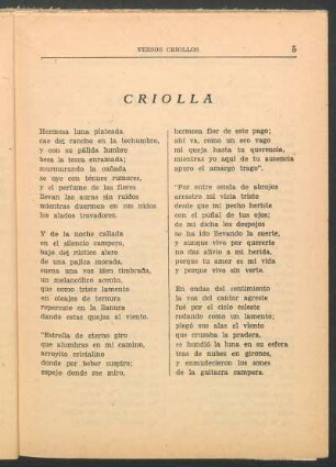 Criolla